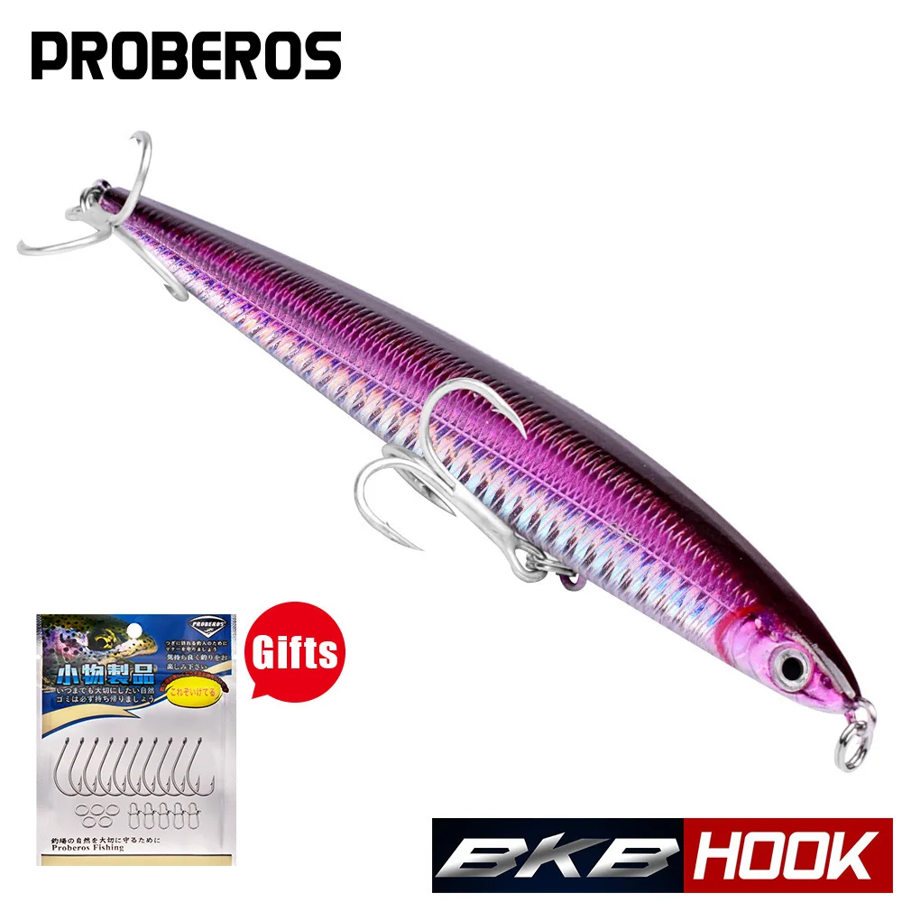 Mino Luya Bait 8 colors 13.3cm-29g false bait 4 # BKB hook fishing gear with gift accessories DW443
Mino Luya Bait 8 colors 13.3cm-29g false bait 4 # BKB hook fishing gear with gift accessories DW443