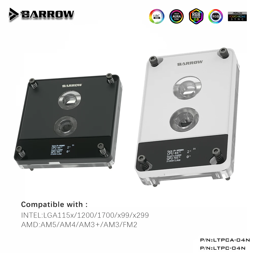 Barrow CPU водяной блок цифровой дисплей используется для AM5 AM4 AM3 INTEL LGA 115X 1200 1700 X299 X99 5V 3Pin поддержка AURA SYNC LTPC-04N
Barrow CPU водяной блок цифровой дисплей используется для AM5 AM4 AM3 INTEL LGA 115X 1200 1700 X299 X99 5V 3Pin поддержка AURA SYNC LTPC-04N