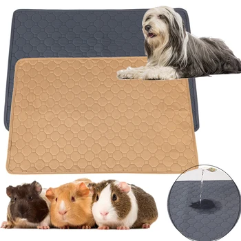 Washable Guinea Pig Rabbit Cage Diaper Mat Waterproof Hamster Bedding Mat Cage Pee Pad for cat large dog Mat