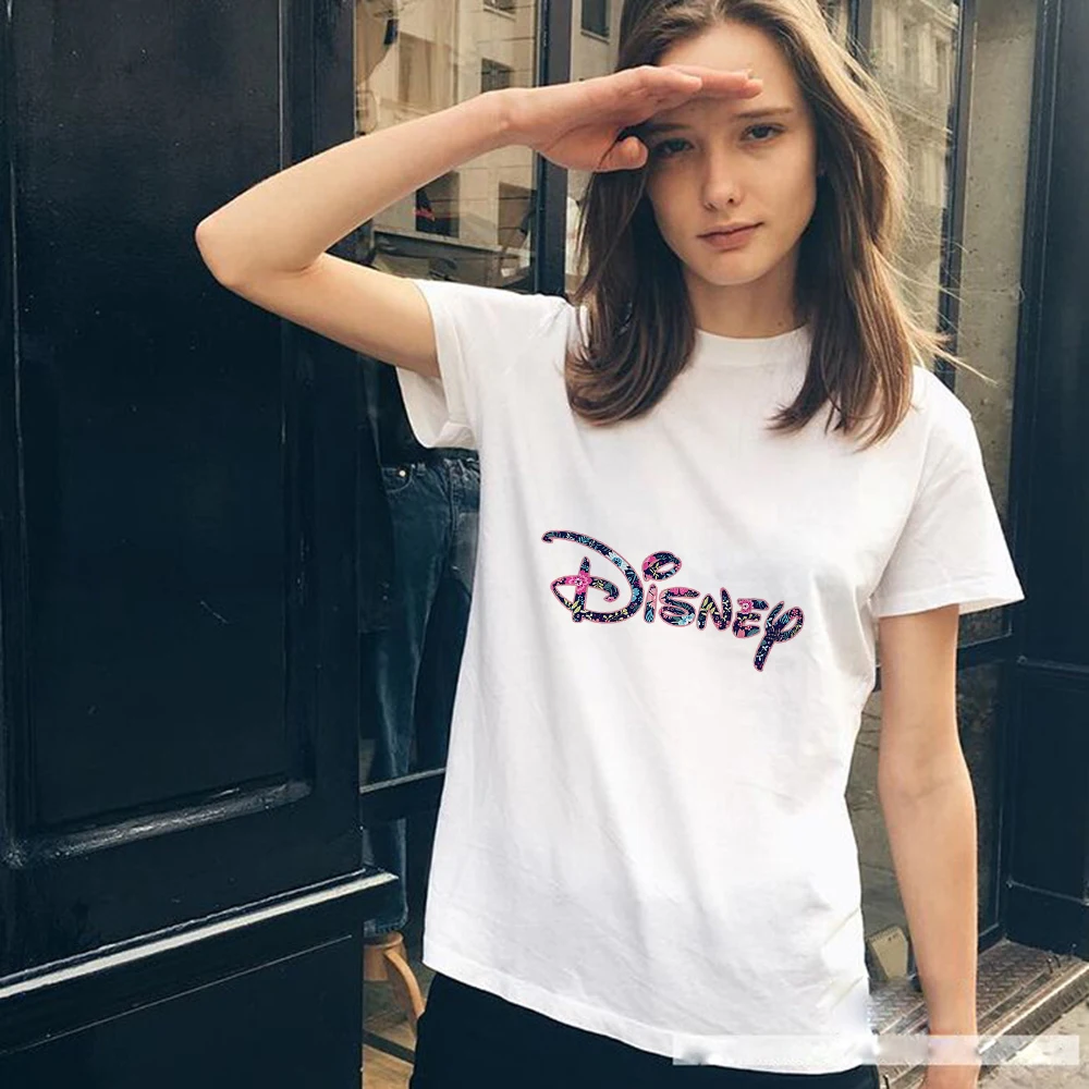 Disney Minimalist Women T Shirt Aesthetic Creativity Short Sleeve White High Quality Female T-Shirt Hot Selling Lady Top Clothes
Disney Minimalist Women T Shirt Aesthetic Creativity Short Sleeve White High Quality Female T-Shirt Hot Selling Lady Top Clothes