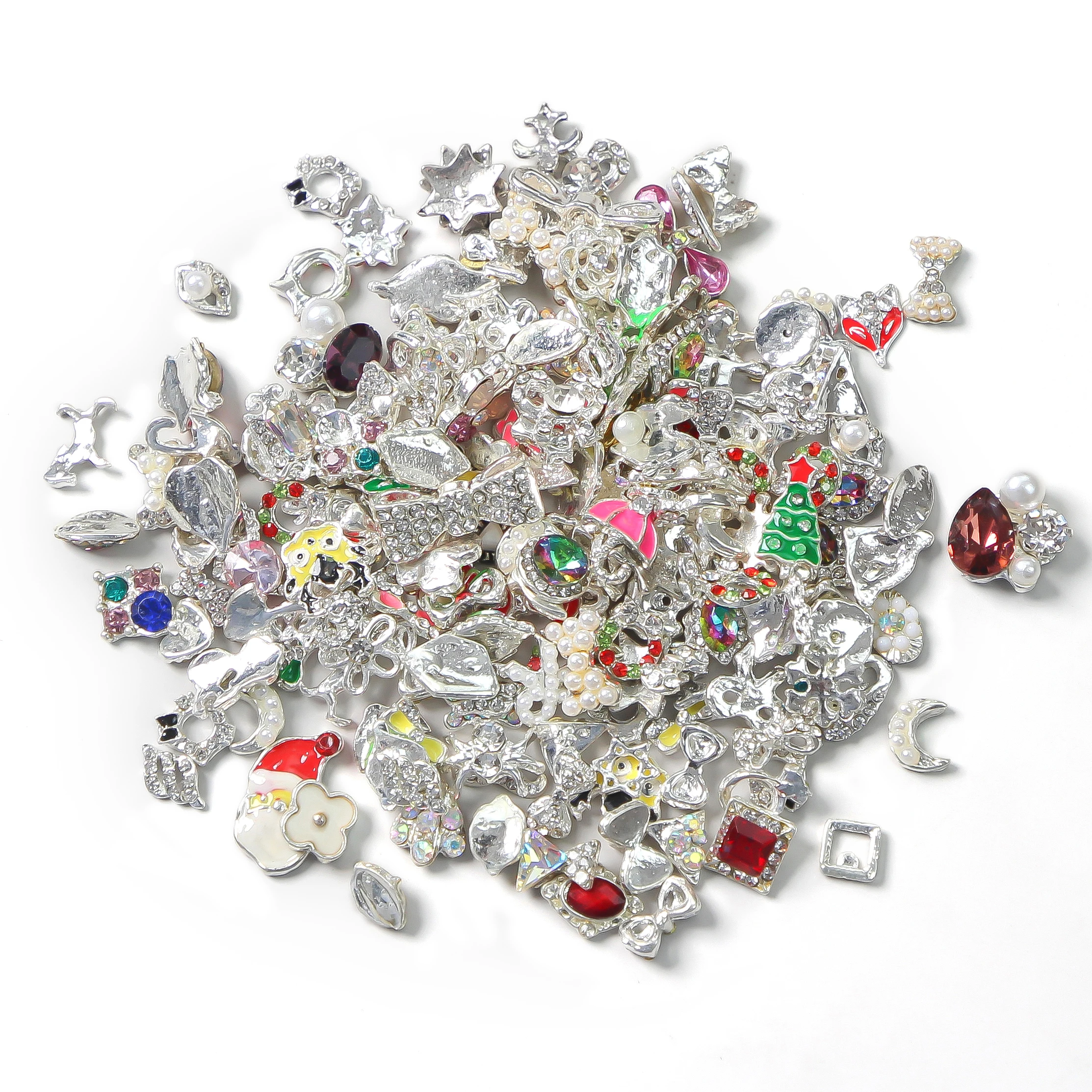 50Pcs Nail Art Alloy 3D Charms Bulk Random Designs Luxury Nail Charms Alloy Rhinestone Manicure Jewelry DIY Nail Art Accessories
50Pcs Nail Art Alloy 3D Charms Bulk Random Designs Luxury Nail Charms Alloy Rhinestone Manicure Jewelry DIY Nail Art Accessories