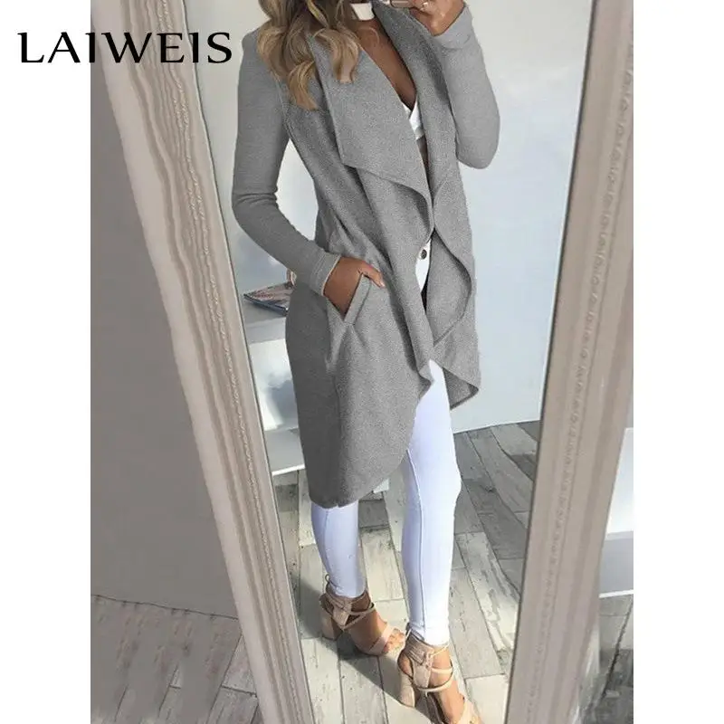 LAIWEIS Fall / winter 2022 fashion women's loose long sleeve cardigan windbreaker Lapel top new women's solid coat windbreaker
LAIWEIS Fall / winter 2022 fashion women's loose long sleeve cardigan windbreaker Lapel top new women's solid coat windbreaker