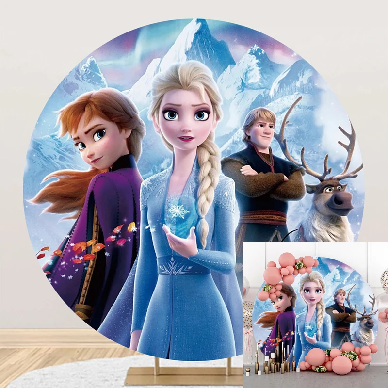 Disney Circle Background Frozen Elsa Olaf Anna Princess Birthday Party Decoration Banner Round Photography Backdrop Photo Studio
Disney Circle Background Frozen Elsa Olaf Anna Princess Birthday Party Decoration Banner Round Photography Backdrop Photo Studio