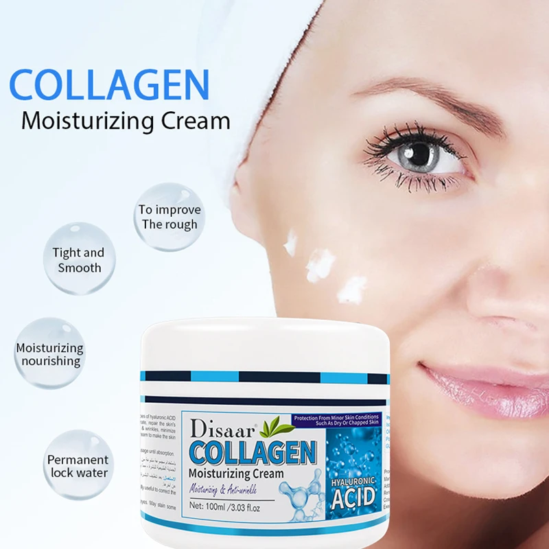 Collagen Moisturizing Cream Shrink Pores Whitening Improve Rough Dry Facial Tighten Skin Hydration Brightening Dull Skin 100ml
Collagen Moisturizing Cream Shrink Pores Whitening Improve Rough Dry Facial Tighten Skin Hydration Brightening Dull Skin 100ml