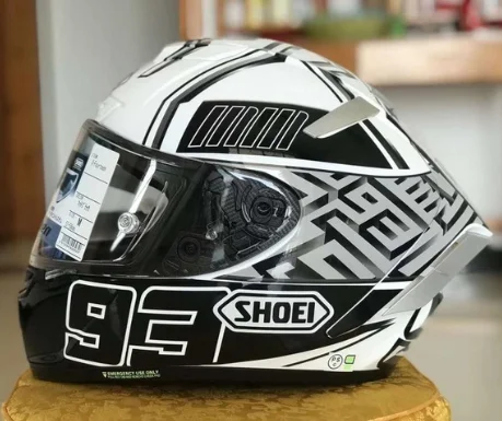 New Full Face Motorcycle Helmet X14 93 Marquez White Ant Helmet Riding Motocross Racing Motobike Helmet R30
New Full Face Motorcycle Helmet X14 93 Marquez White Ant Helmet Riding Motocross Racing Motobike Helmet R30