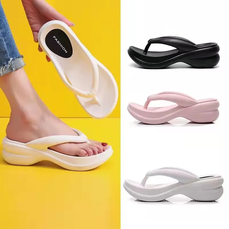 New Thick Sole Wedge Flip Flops Women Summer Eva Clip Toe Platform Sandals Woman Fashion Non Slip Beach Slippers Thong Slides
New Thick Sole Wedge Flip Flops Women Summer Eva Clip Toe Platform Sandals Woman Fashion Non Slip Beach Slippers Thong Slides