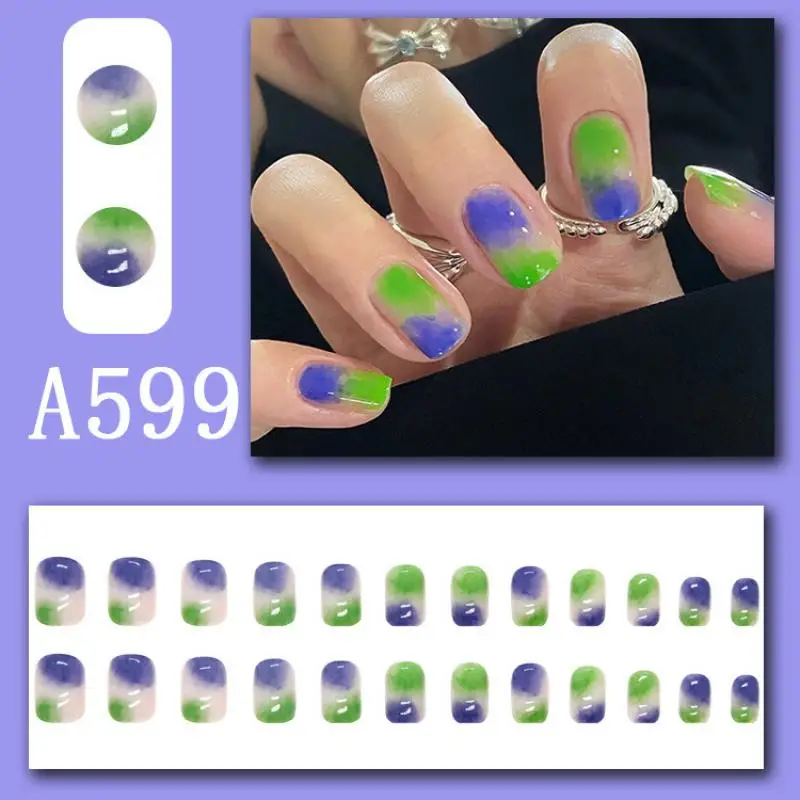 Накладные ногти Klein blue, 24 шт., новая популярная летняя белая двухцветная переносная броня, съемный готовый продукт
Накладные ногти Klein blue, 24 шт., новая популярная летняя белая двухцветная переносная броня, съемный готовый продукт