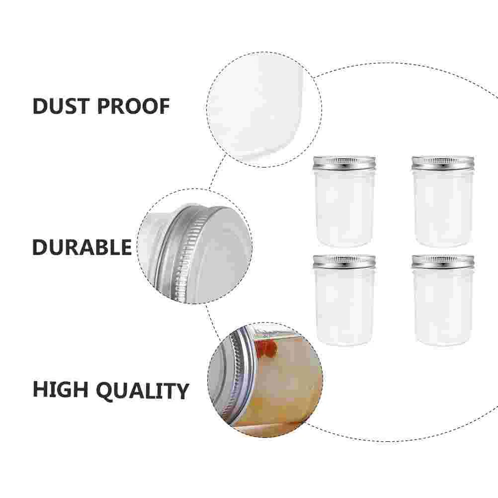 Jars Glassmouth Lid Wide Canning Airtight Clear Lids Storage Silver Jam Honey Cup Pudding Jelly Yogurt Picklingpot Glasses
Jars Glassmouth Lid Wide Canning Airtight Clear Lids Storage Silver Jam Honey Cup Pudding Jelly Yogurt Picklingpot Glasses