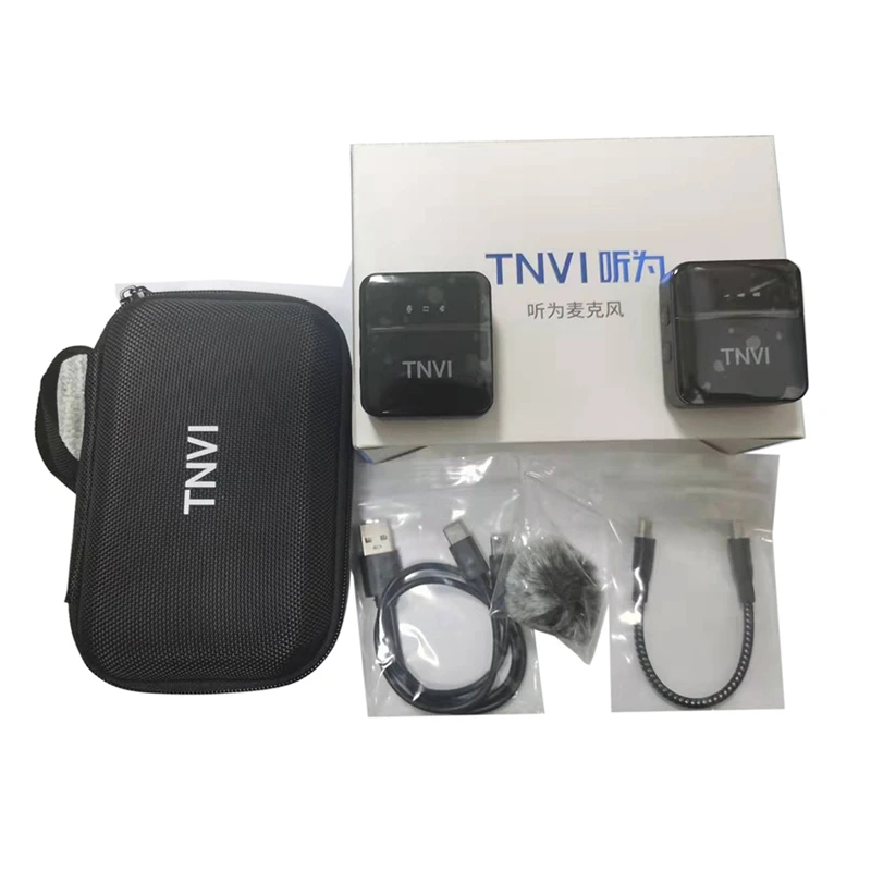 TNVI Portable Wireless Lavalier Microphone System Interview Vlog Live Recording For Iphone Android Ipad Camera Mini Mic
TNVI Portable Wireless Lavalier Microphone System Interview Vlog Live Recording For Iphone Android Ipad Camera Mini Mic