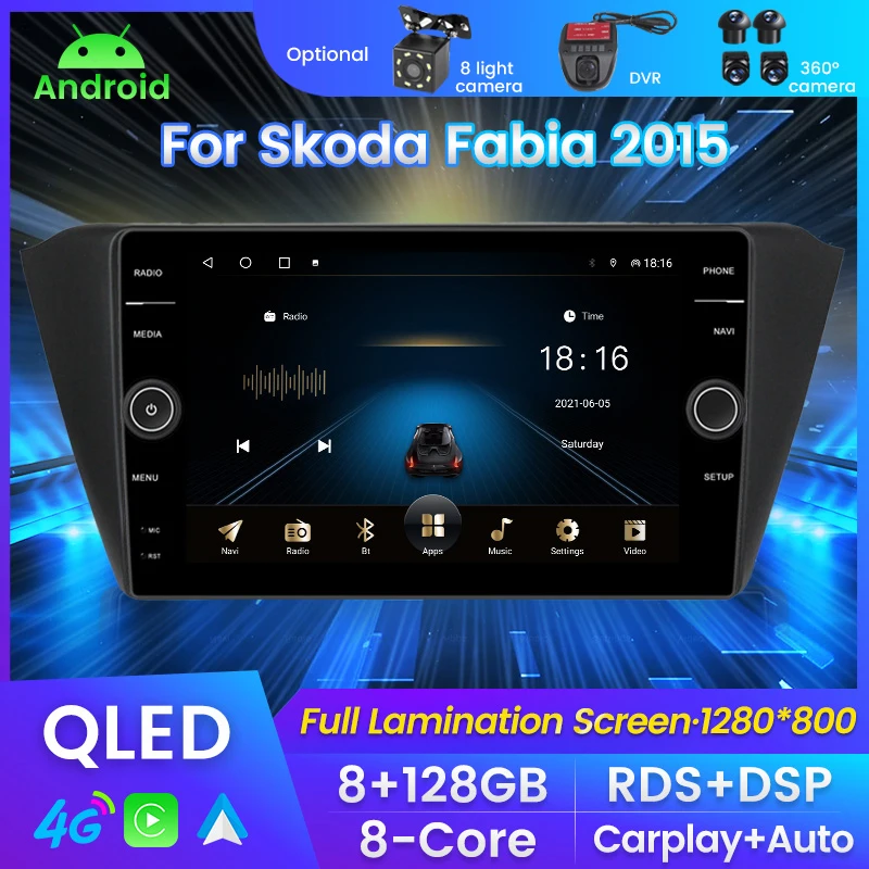 MLOVELIN QLED экран Android 11 для Skoda Fabia 3 III 2015-2019 Автомобильный мультимедийный радиоприемник стерео gps навигация carplay Авто RDS 2din
MLOVELIN QLED экран Android 11 для Skoda Fabia 3 III 2015-2019 Автомобильный мультимедийный радиоприемник стерео gps навигация carplay Авто RDS 2din
