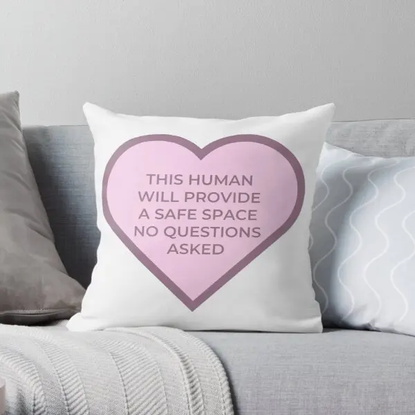 This Human Will Provide A Safe Space Printing Throw Pillow Cover Throw Bed Sofa Cushion Decor Bedroom Car Pillows not include
This Human Will Provide A Safe Space Printing Throw Pillow Cover Throw Bed Sofa Cushion Decor Bedroom Car Pillows not include