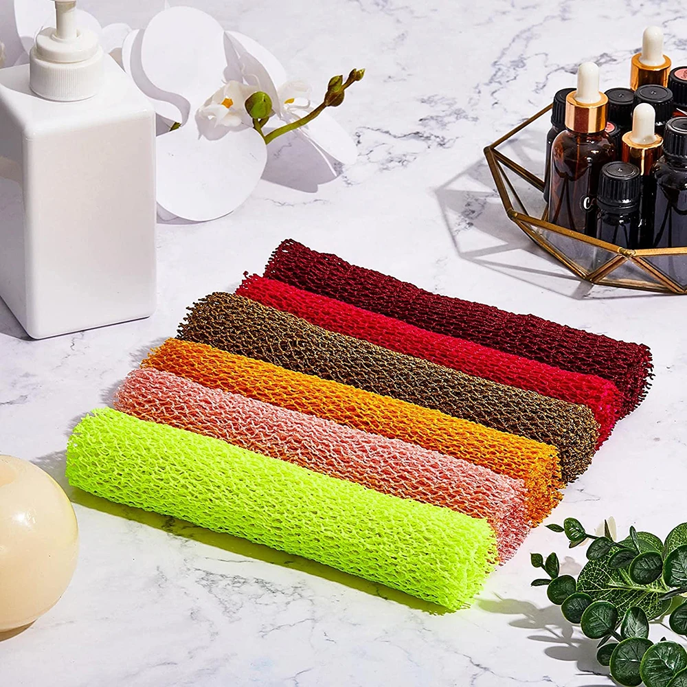 6 Pieces African Mesh African Body Exfoliator Mesh, Exfoliating Shower Body Cleansing Brush Back Cleaner for daily use
6 Pieces African Mesh African Body Exfoliator Mesh, Exfoliating Shower Body Cleansing Brush Back Cleaner for daily use
