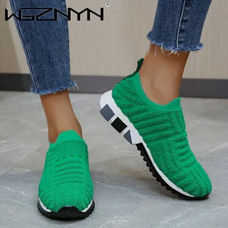 New Spring Summer Women Flats Sneakers Solid Color Black Ladies Casual Shoes Women Walking Shoes Platform Knitting Socks Shoes
New Spring Summer Women Flats Sneakers Solid Color Black Ladies Casual Shoes Women Walking Shoes Platform Knitting Socks Shoes