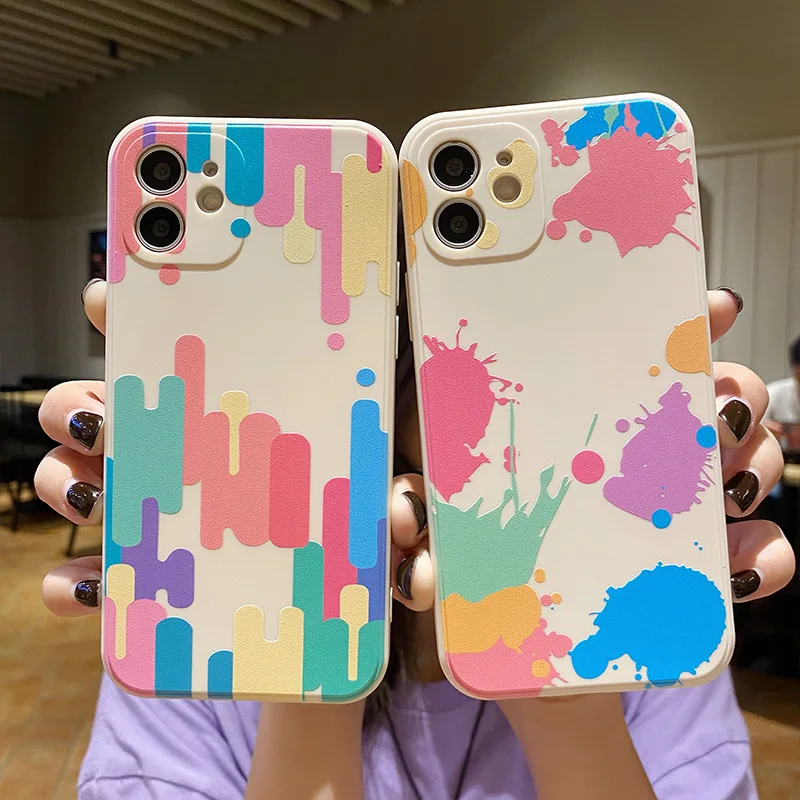 Artistic Color Phone Case for IPhone 13 12 11 Pro Max XSMax XR X 8 7 Plus SE 2020 13Mini Liquid Silicon Soft Bumper Back Cover
Artistic Color Phone Case for IPhone 13 12 11 Pro Max XSMax XR X 8 7 Plus SE 2020 13Mini Liquid Silicon Soft Bumper Back Cover