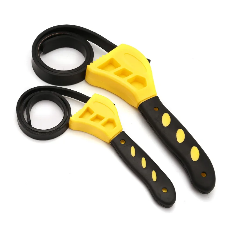 6/8 Inch Belt Wrench Oil Filter Spanner Set Rubber Band Wrench Can Opener Adjustable Water Pipe Multifunctional Repair Tools
6/8 Inch Belt Wrench Oil Filter Spanner Set Rubber Band Wrench Can Opener Adjustable Water Pipe Multifunctional Repair Tools