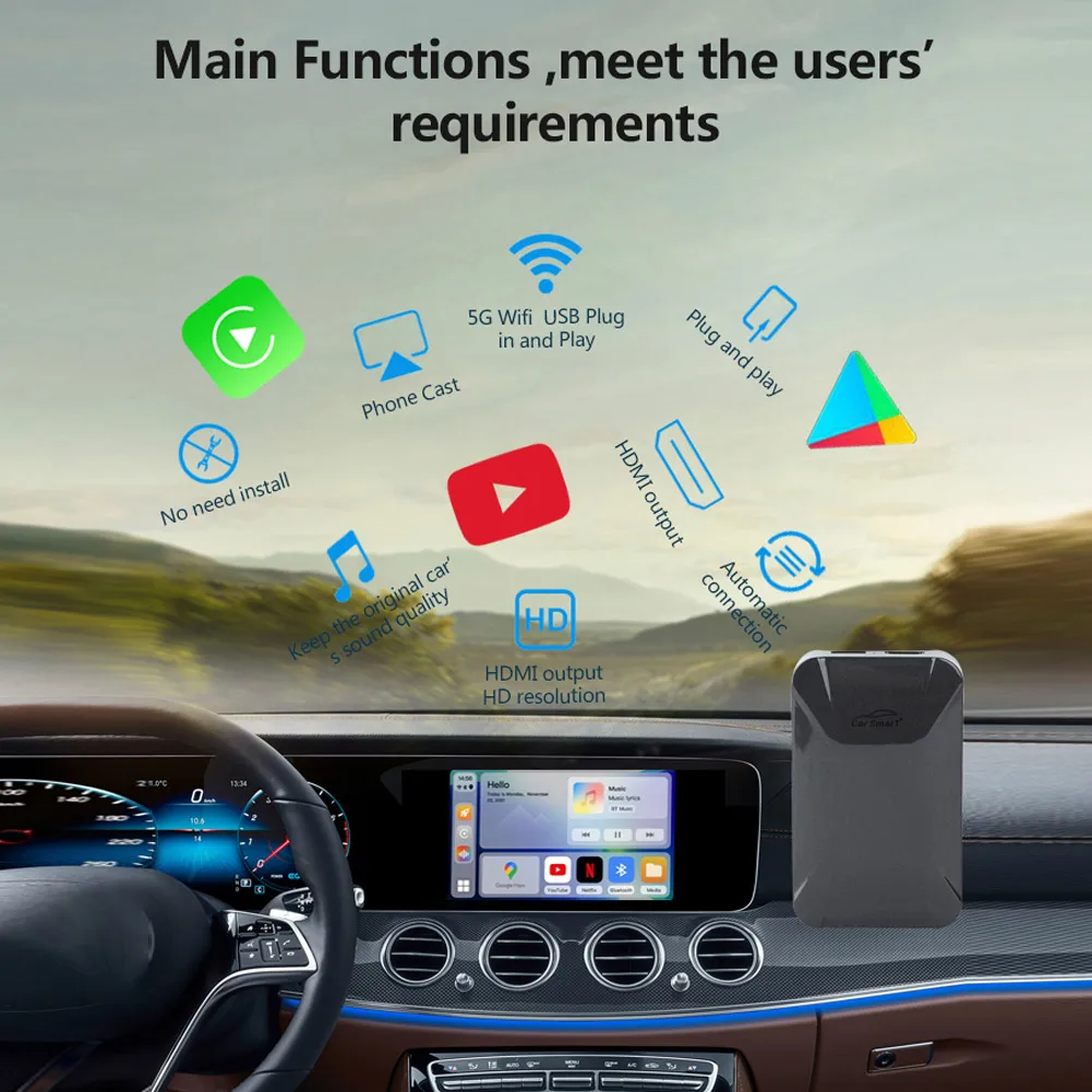 1PC Vehicle Machine Control Box System 11 4+64G Wreless Carplay Ai Box Morrorlink Map Multimedia Head Units Car Stereos
1PC Vehicle Machine Control Box System 11 4+64G Wreless Carplay Ai Box Morrorlink Map Multimedia Head Units Car Stereos