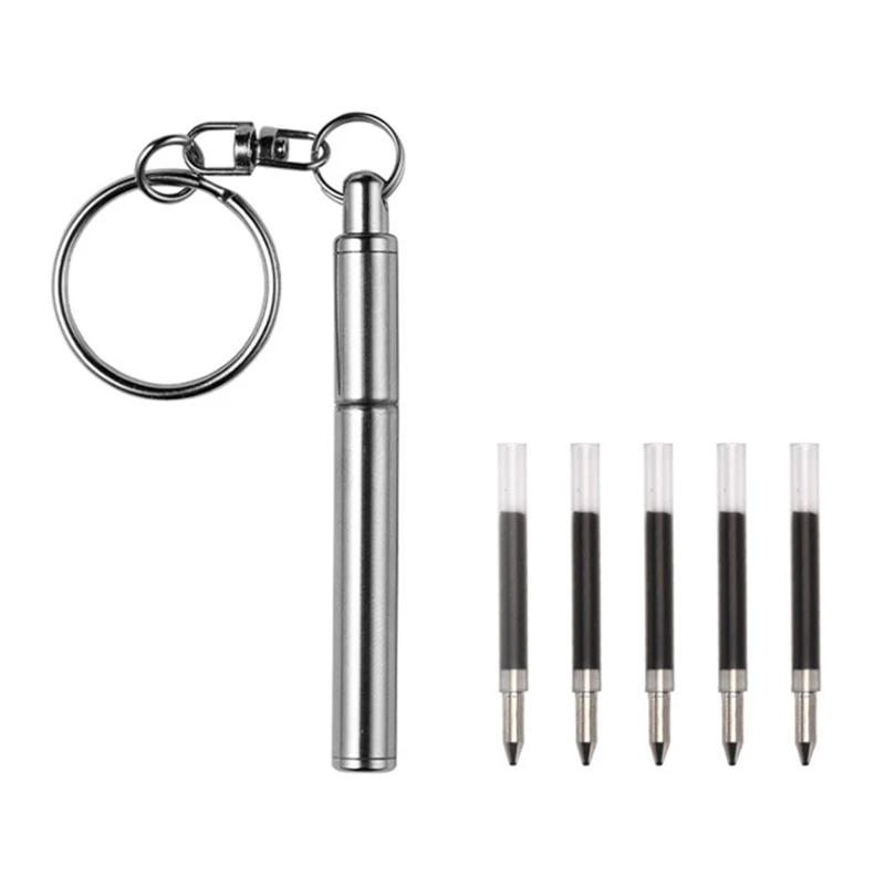 Portable Key Ring Stainless Steel Telescopic Pen Telescoping Ballpoint Pen Keychain Tool For Outdoor Travel
Portable Key Ring Stainless Steel Telescopic Pen Telescoping Ballpoint Pen Keychain Tool For Outdoor Travel
