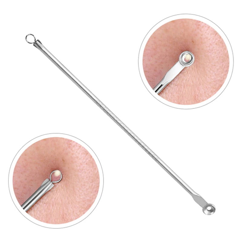 Silver Facial Acne Blackhead Removal Tool Stainless Steel Comedone Belmish Pimple Extractor Skin Care Acne Needles Beauty Tools
Silver Facial Acne Blackhead Removal Tool Stainless Steel Comedone Belmish Pimple Extractor Skin Care Acne Needles Beauty Tools