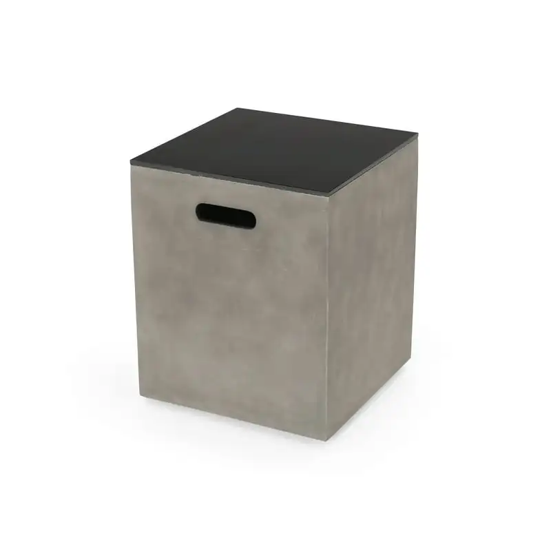 Outdoor Tank Holder Side Table, Light Gray, Gloss Black
Outdoor Tank Holder Side Table, Light Gray, Gloss Black