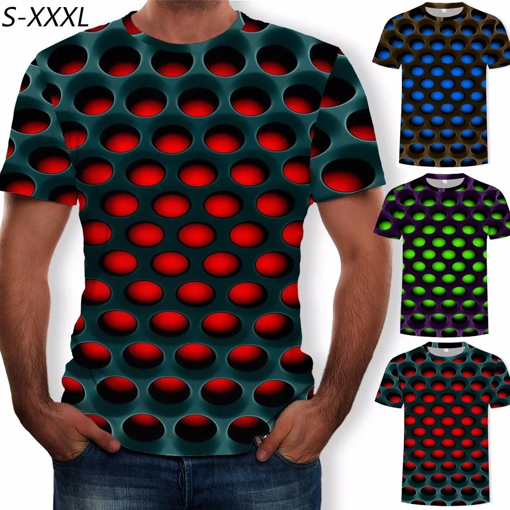 Men Geometric 3D Three-dimensional Pattern Digital Printing Casual Fashion Short Sleeve T-shirt
Men Geometric 3D Three-dimensional Pattern Digital Printing Casual Fashion Short Sleeve T-shirt