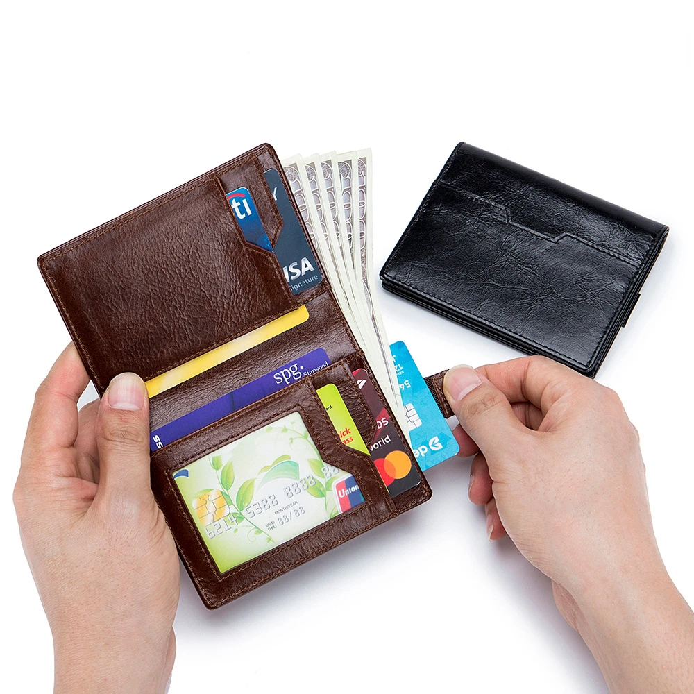 New Leather Men Wallets High Quality Genuine Leather Short Style Card Holder Male Purse Vintage Coin Pocket Fashion Men Wallet
New Leather Men Wallets High Quality Genuine Leather Short Style Card Holder Male Purse Vintage Coin Pocket Fashion Men Wallet