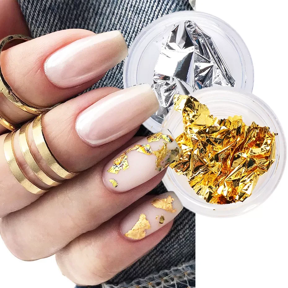 1 Box Gold Silver Glitter Flakes Aluminum Irregular Sequins Paillettes Spring Shinny DIY Nail Art Decorations Accessories GL1858
1 Box Gold Silver Glitter Flakes Aluminum Irregular Sequins Paillettes Spring Shinny DIY Nail Art Decorations Accessories GL1858
