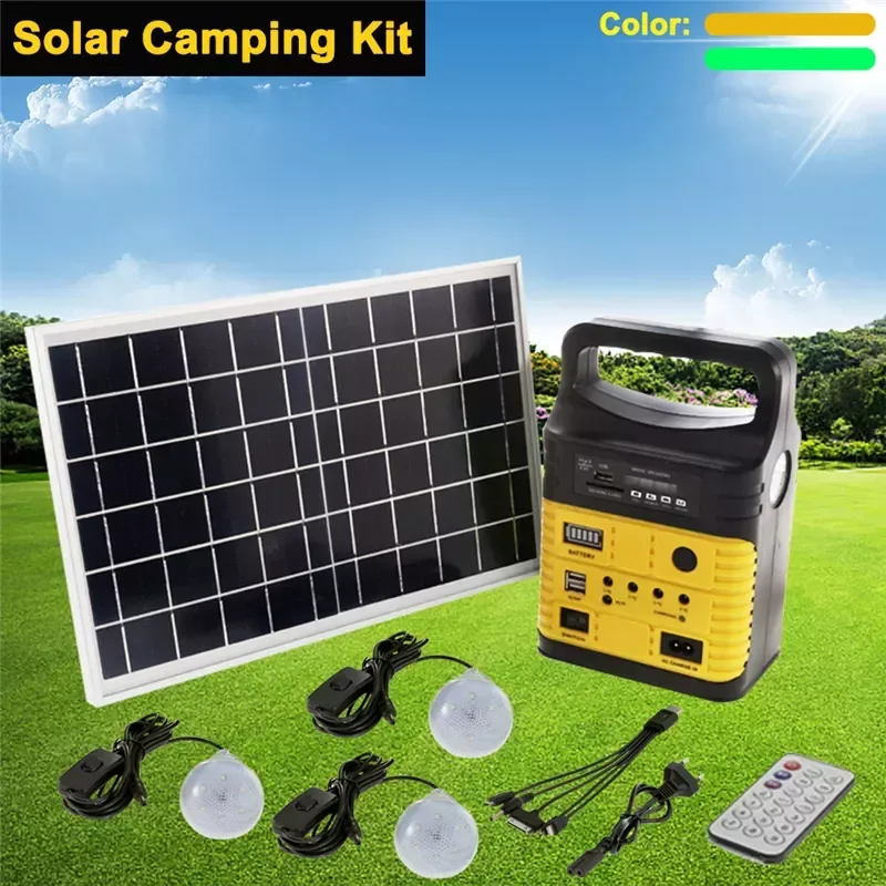 1 Set 10W Portable Solar Generator Outdoor Mini DC Solar Panel 6V-9Ah Lead-acid Battery Charging LED Lighting System
1 Set 10W Portable Solar Generator Outdoor Mini DC Solar Panel 6V-9Ah Lead-acid Battery Charging LED Lighting System