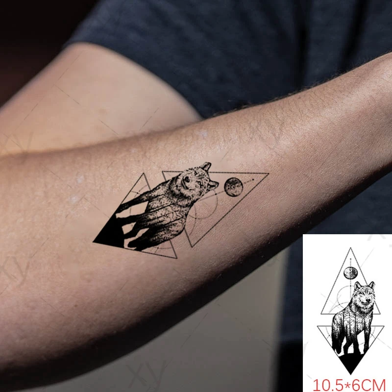 Waterproof Temporary Tattoo Sticker Triangle Line Wolf Skull Forest Lion Moon Flash Face Tatoo Fake Tatto Body Art Women Men
Waterproof Temporary Tattoo Sticker Triangle Line Wolf Skull Forest Lion Moon Flash Face Tatoo Fake Tatto Body Art Women Men