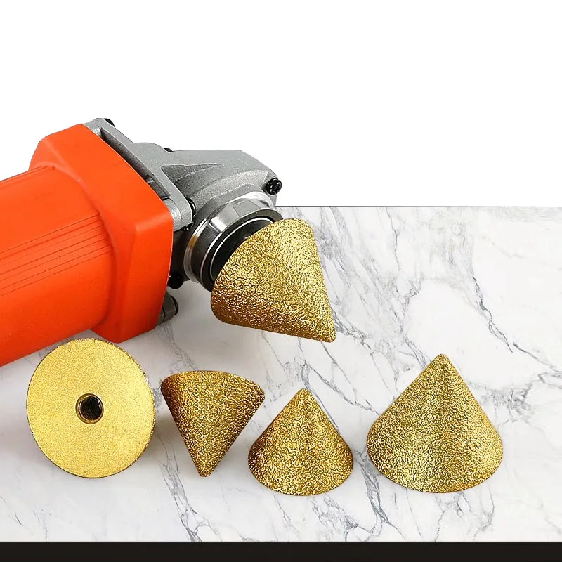 1Pc M10 Thread Diamond Beveling Chamfer Taper Grinding Bit Tile Marble Quartz Stone Reamer Angle Grinder Hole Milling Drill Bit 
1Pc M10 Thread Diamond Beveling Chamfer Taper Grinding Bit Tile Marble Quartz Stone Reamer Angle Grinder Hole Milling Drill Bit