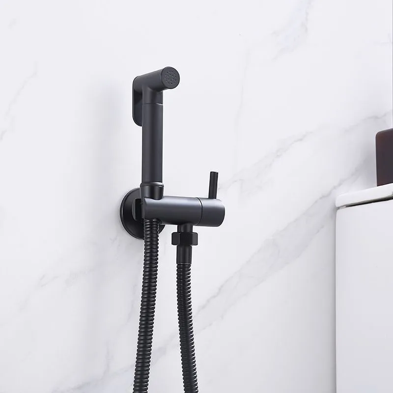 

Chrome Toilet Bidet Faucets Sprayer Handheld Brass Spray Bathroom Hand Shower Set