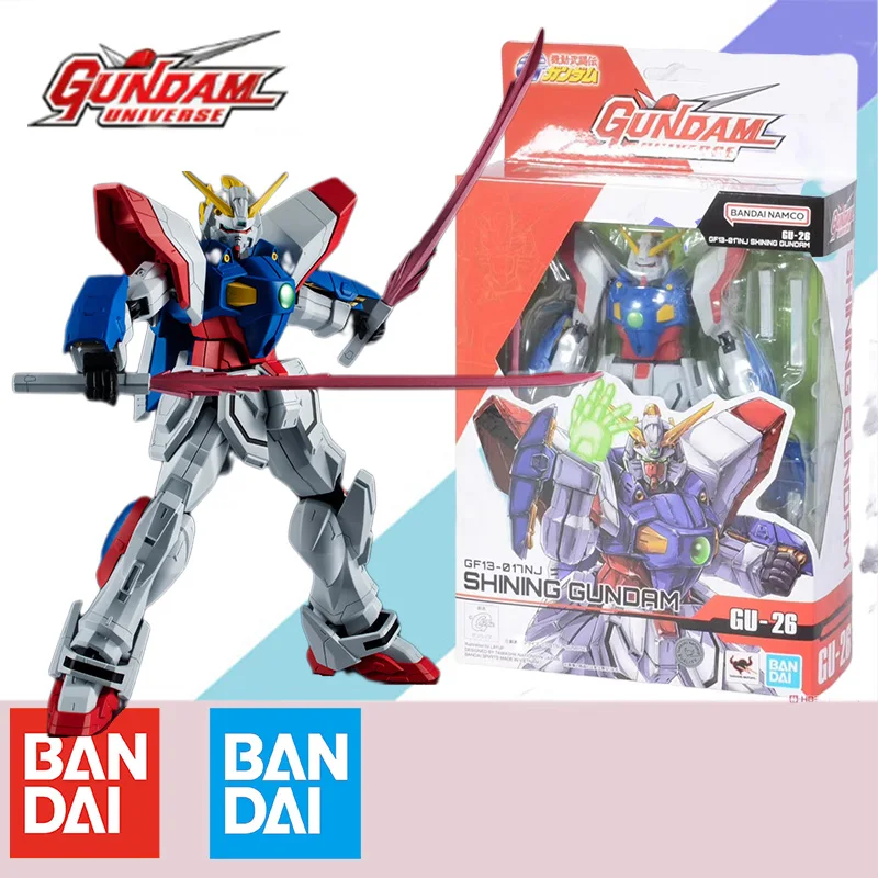 

In Stock Bandai Original GU 1/144 GUNDAM UNIVERSE SHINING GUNDAM Action Figure Assembly Model Kit Toy Gift for Children