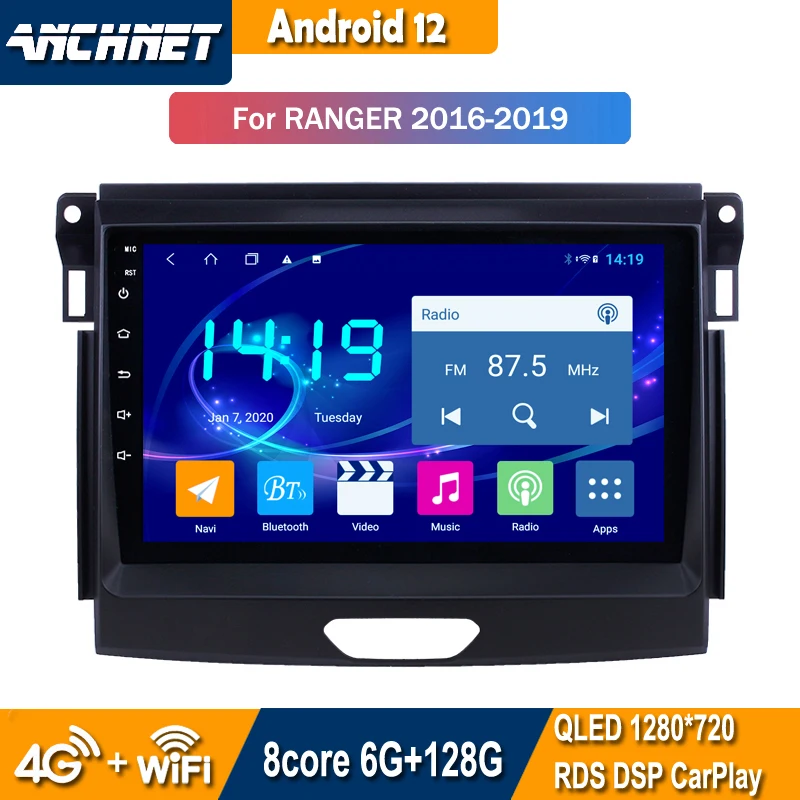 Автомобильное радио, DVD-плеер, GPS-навигация для Ford Ranger 2016-2019, Android 12, аудио, видео, стерео, интеллектуальная система
Автомобильное радио, DVD-плеер, GPS-навигация для Ford Ranger 2016-2019, Android 12, аудио, видео, стерео, интеллектуальная система