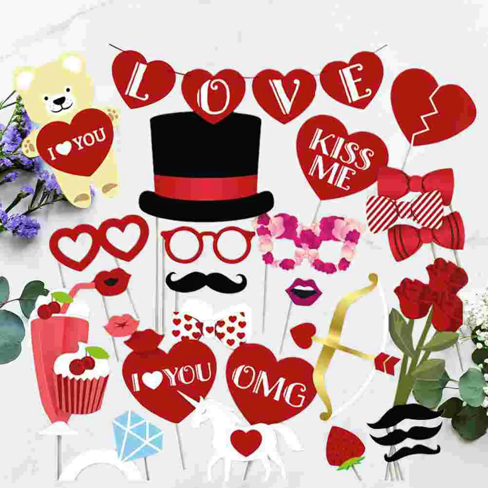 1 Set Valentine Day Photo Props Funny Taking Props Supplies Paper Party Photo Props for Proposal Date Wedding
1 Set Valentine Day Photo Props Funny Taking Props Supplies Paper Party Photo Props for Proposal Date Wedding