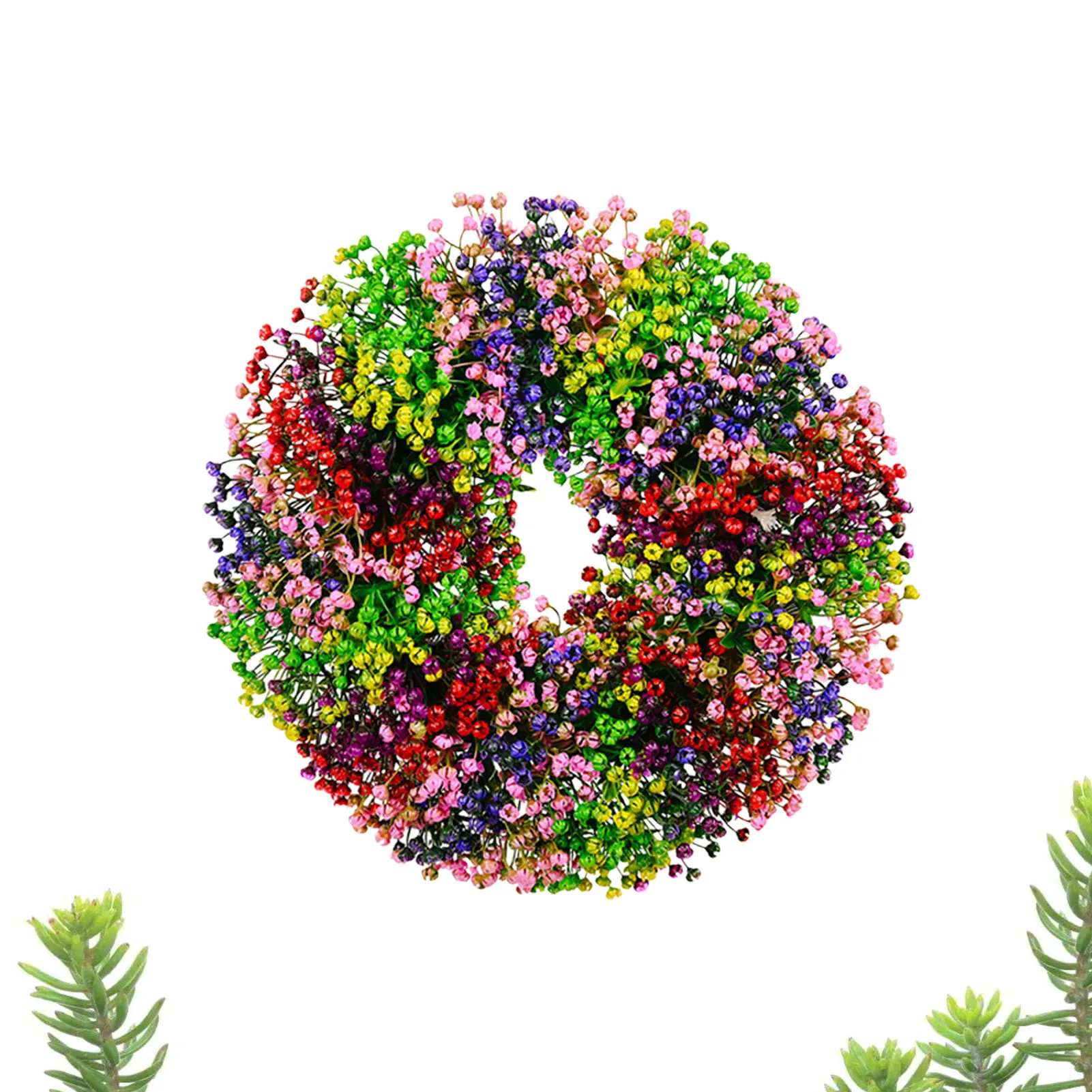 Gypsophila Artificial Flowers Spring Wreath For Farmhouse Home Wedding Wall Front Door Garland Decoration
Gypsophila Artificial Flowers Spring Wreath For Farmhouse Home Wedding Wall Front Door Garland Decoration