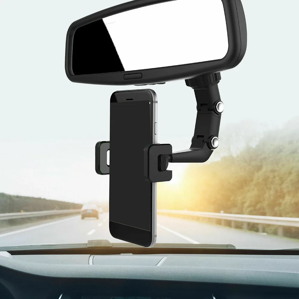 Car Rear View Mirror 1x Phone Holder For Phone For Samsung Mount Holder Stand 360° Rotation ABS Fashion Durable
Car Rear View Mirror 1x Phone Holder For Phone For Samsung Mount Holder Stand 360° Rotation ABS Fashion Durable