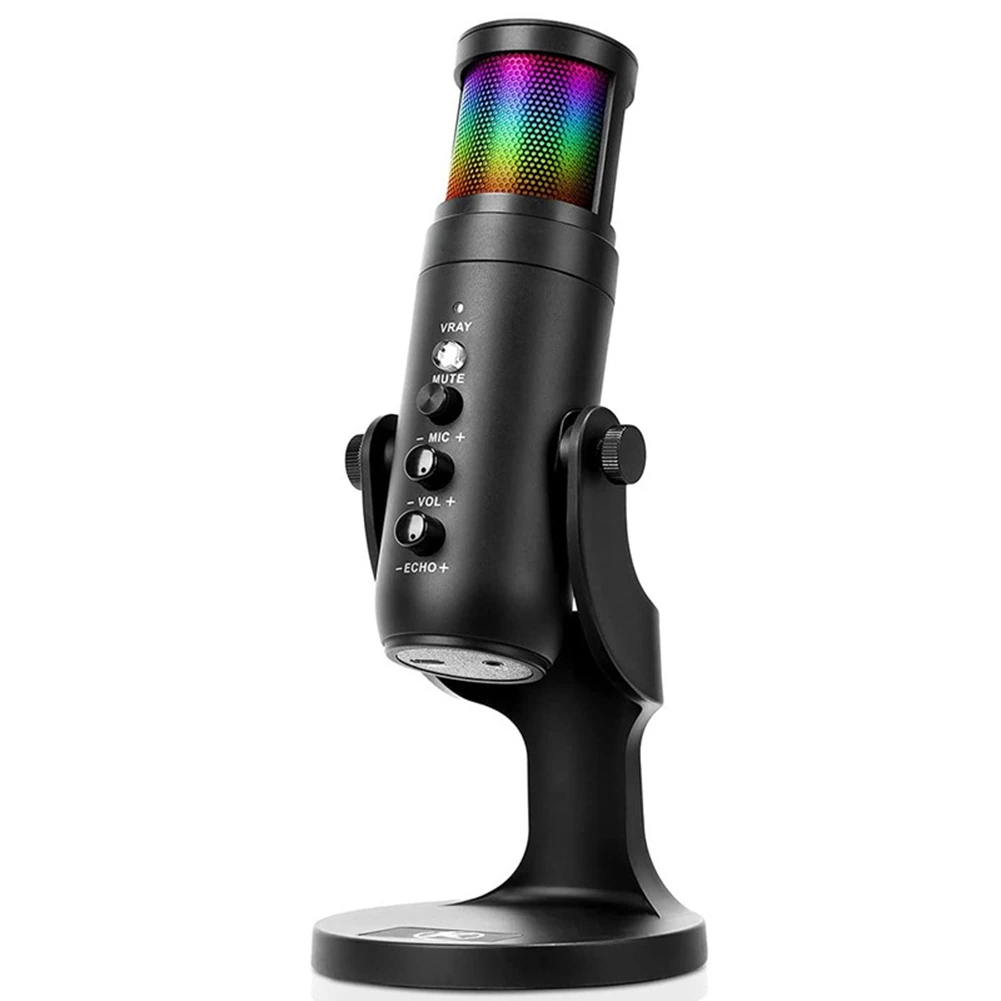 Микрофон для записи на компьютере, эргономичный микрофон с эффектом RGB, микрофон для компьютерной записи в реальном времени, игровой микроф...
Микрофон для записи на компьютере, эргономичный микрофон с эффектом RGB, микрофон для компьютерной записи в реальном времени, игровой микроф...