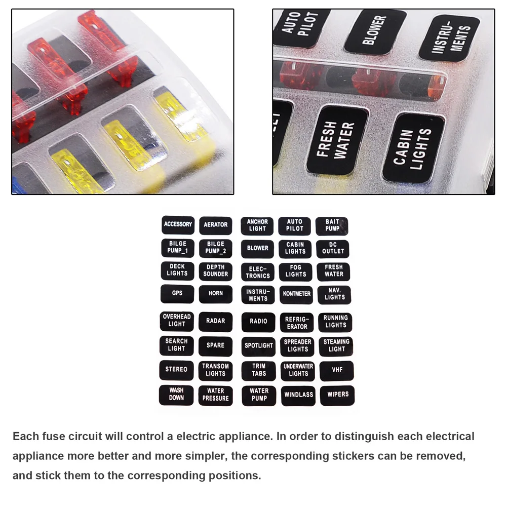 Universal 6 Ways Blade Fuse Block 12V 32V Car Fuse Holder Box Marine Auto Fuse Connector Switch With LED Indicator Light
Universal 6 Ways Blade Fuse Block 12V 32V Car Fuse Holder Box Marine Auto Fuse Connector Switch With LED Indicator Light