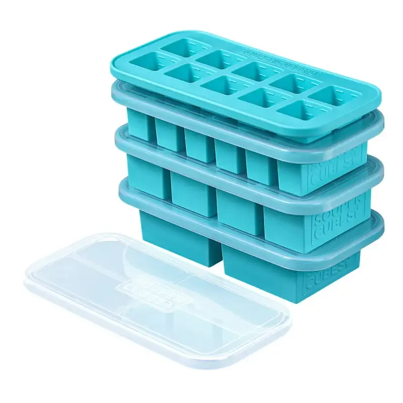 Set, 1-Cup 2-Cup 1/2 Cup and 2 Tablespoon silicone freezer trays with lids - Freeze food, soup, stews, meals in portions
Set, 1-Cup 2-Cup 1/2 Cup and 2 Tablespoon silicone freezer trays with lids - Freeze food, soup, stews, meals in portions