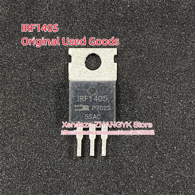 10 шт./лот оригинальные б/у товары IRF1405 IRF1405PBF 1405 169A55V TO-220 N-канальный полевой транзистор
10 шт./лот оригинальные б/у товары IRF1405 IRF1405PBF 1405 169A55V TO-220 N-канальный полевой транзистор