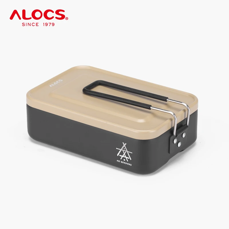 

ALOCS TW-136 TW-137 Outdoor Portable Single Lunch Box Aluminium Alloy Meal Box Heatable Food Container For Camping Fishing