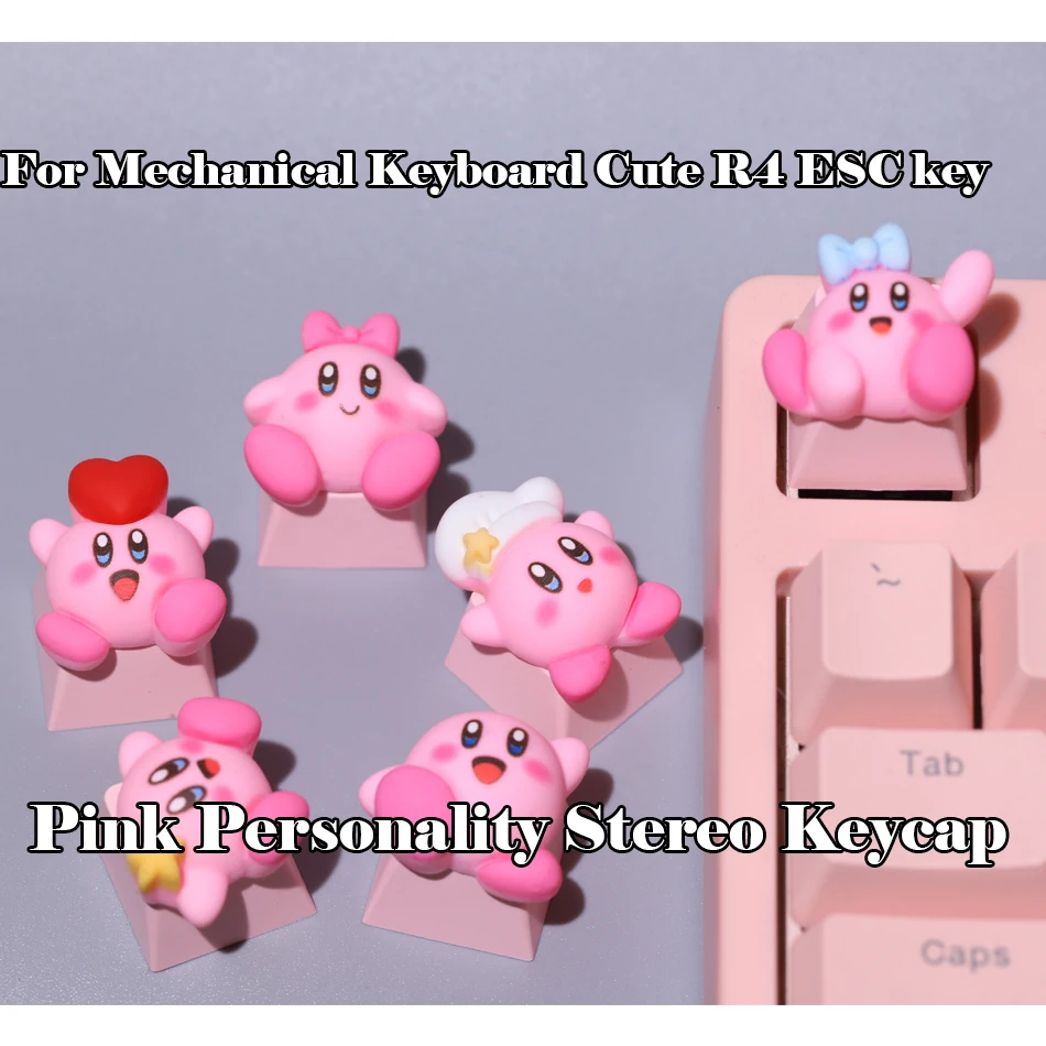 Mechanical Keyboard Cute Pink Cartoon Anime Personality Stereo Keycap Kawaii Pbt Three-dimensional Single Game R4 ESC KeyCap
Mechanical Keyboard Cute Pink Cartoon Anime Personality Stereo Keycap Kawaii Pbt Three-dimensional Single Game R4 ESC KeyCap
