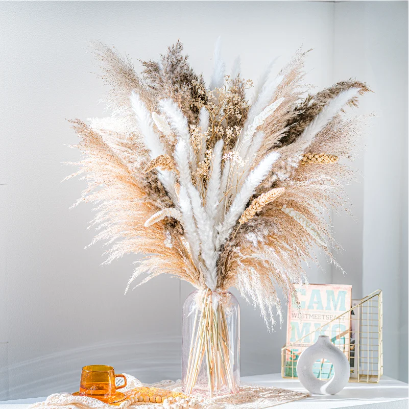 80PCS High Quality Dry Pampas Boho Decor Pampas Grass Bunny Tail Dried Flowers Arrangements Living Room Home Wedding Decorations
80PCS High Quality Dry Pampas Boho Decor Pampas Grass Bunny Tail Dried Flowers Arrangements Living Room Home Wedding Decorations