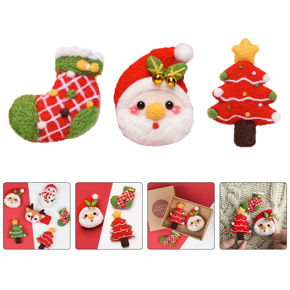 Christmas Brooch Felting Hair Needle Pin Diy Decor Kit Tree Chritmas Party Wool Clip Garland Felt House Ornaments Lapel Clips
Christmas Brooch Felting Hair Needle Pin Diy Decor Kit Tree Chritmas Party Wool Clip Garland Felt House Ornaments Lapel Clips