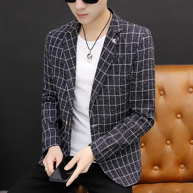 High-end all-match Blazer fashion casual Korean version trend slim Blazer young men's handsome personality small suit jacket
High-end all-match Blazer fashion casual Korean version trend slim Blazer young men's handsome personality small suit jacket