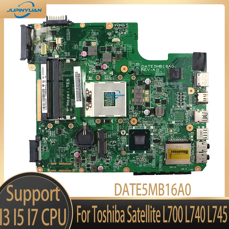 Оригинальная материнская плата для ноутбука Toshiba Satellite L700 L740 L745 DATE5MB16A0 100% протестирована
Оригинальная материнская плата для ноутбука Toshiba Satellite L700 L740 L745 DATE5MB16A0 100% протестирована