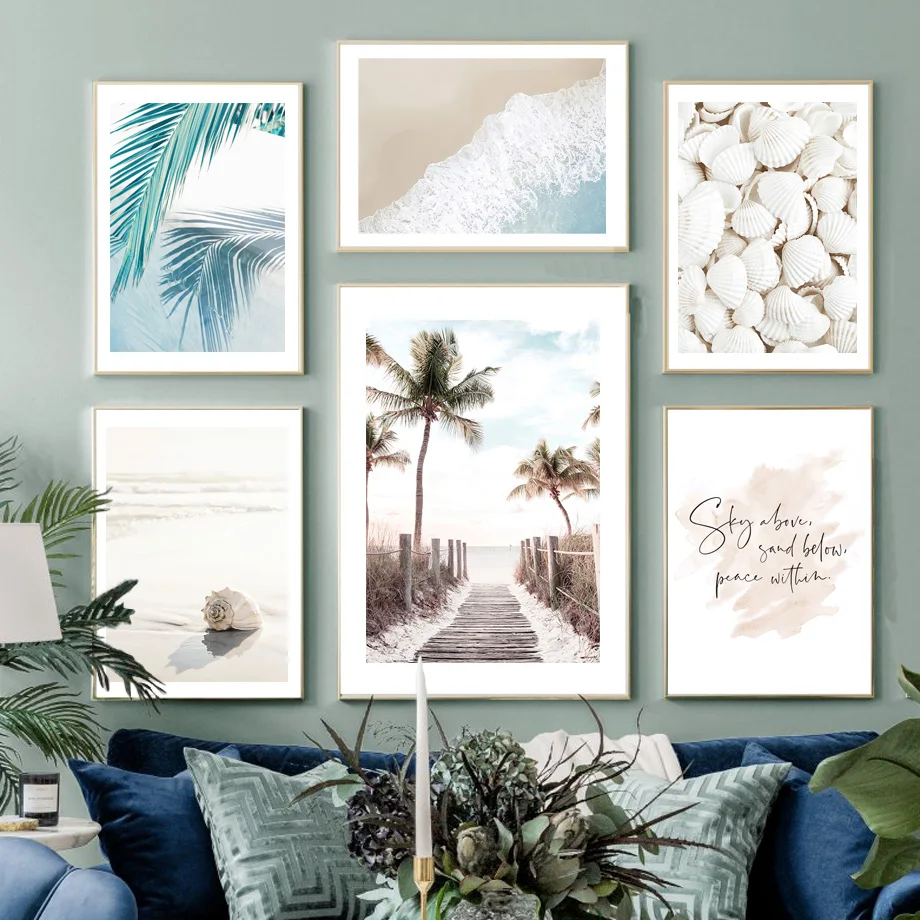 Beige Beach Landscape Shell Coconut Tree Wall Art Canvas Painting Nordic Posters And Prints Wall Pictures For Living Room Decor
Beige Beach Landscape Shell Coconut Tree Wall Art Canvas Painting Nordic Posters And Prints Wall Pictures For Living Room Decor