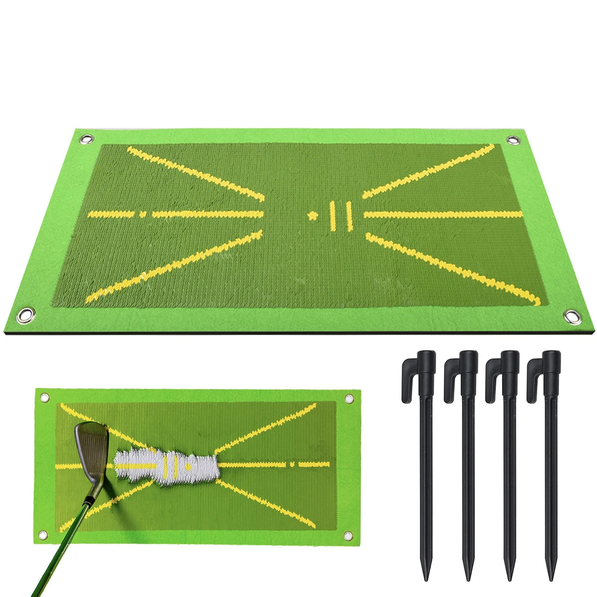 Golf Training Mat Kit Mini Golf Practice Hitting Aid Analysis and Correct Your Swing Path Golf Practice Pad Tools Kit Set
Golf Training Mat Kit Mini Golf Practice Hitting Aid Analysis and Correct Your Swing Path Golf Practice Pad Tools Kit Set