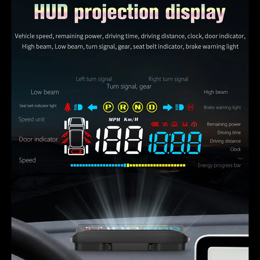 HUD T4 Speed Projector Head Up Display Non-destructive Installation Of Car Hud Projection Display For Tesla Model 3 And Model Y
HUD T4 Speed Projector Head Up Display Non-destructive Installation Of Car Hud Projection Display For Tesla Model 3 And Model Y