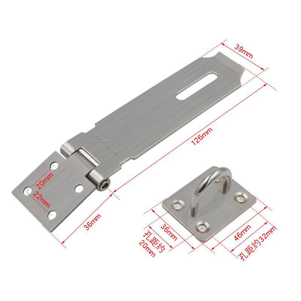 Door Clasp Lock Padlock Hasp Drawers For Securing Various Doors 304 Stainless Steel Burglar-proof Corrosion-resistant
Door Clasp Lock Padlock Hasp Drawers For Securing Various Doors 304 Stainless Steel Burglar-proof Corrosion-resistant