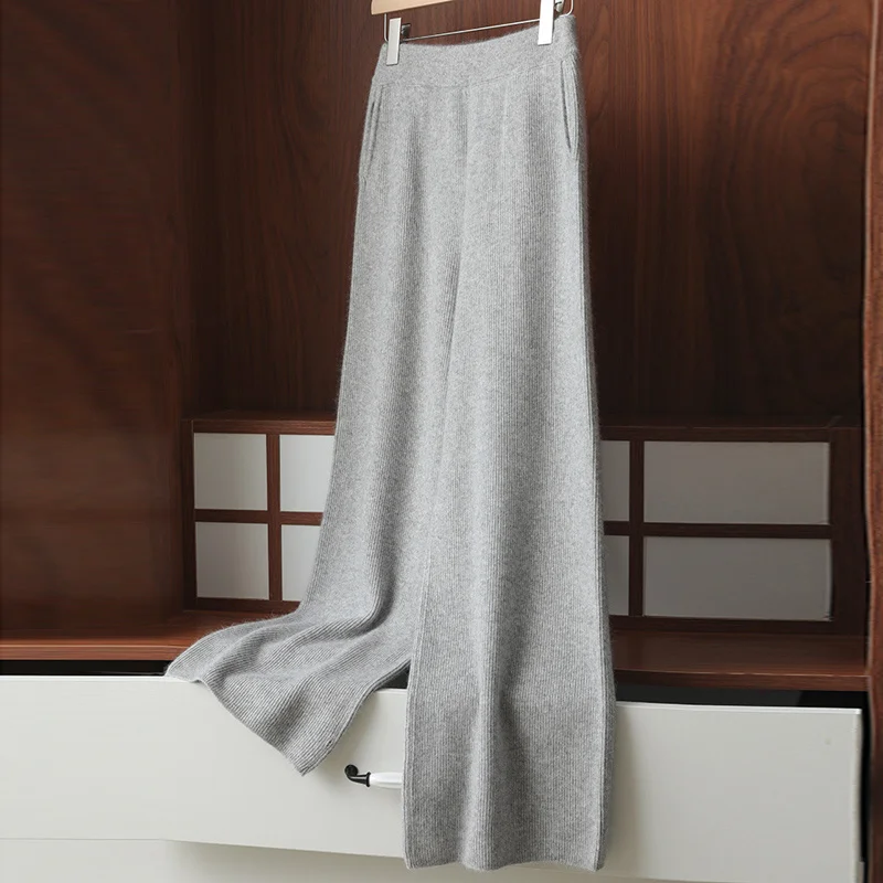 4 colors hot sale new casual loose cashmere knit solid color ladies mink cashmere wide leg pants long Autumn and winter series
4 colors hot sale new casual loose cashmere knit solid color ladies mink cashmere wide leg pants long Autumn and winter series